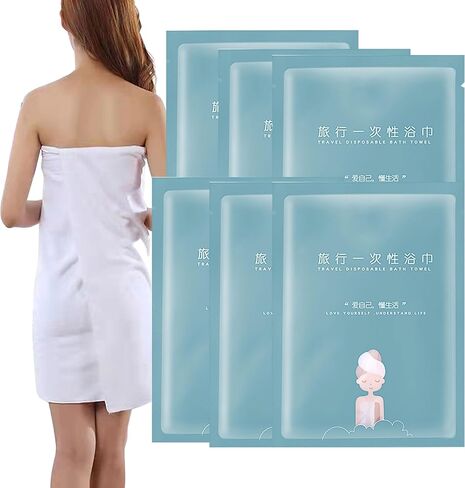 XXYXXY Towels Portable Disposable Mini Compression Towel, Compression Magic Towel, Coin Towel, Suitable for Camping, Travel, Hiking, Sports, Beauty Salon, Household Wipes, etc. (6, 6 Pack) in Saudi Arabia