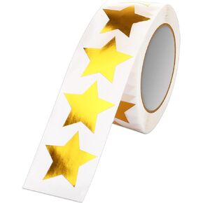 SANNIX Gold Star Stickers,1 Inch Gold Star Stickers for Kids Reward Metallic Foil Star Labels 500Pcs Stars Sticker for DIY Crafts Classroom Teachers