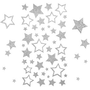KESOTE 5 Sheets Glitter Gold Star Stickers, Self-Adhesive Assorted Star Labels for Handicrafts Christmas Decoration, Classroom Teacher Supplies in Kuwait