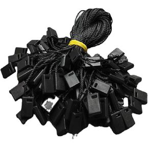 ZZRANYE 7 بوصة 1000 قطعة من النايلون الأسود علامة تعليق سلسلة قفل المفاجئة دبوس حلقة قفل ربطات العنق سلاسل العلامة، قفل علامة التعليق سهل وسريع التركيب in Kuwait