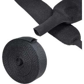 2 to 1 Heat Shrinkable Fabric Woven Wire Loom, Braided Cable Management Hose Sleeve for Protection Automotive Cable/Wire/Irregular Shape Hose (1/2'' - 28ft)