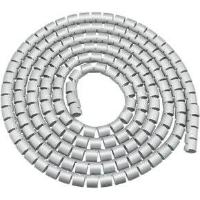 uxcell Spiral Wire Wrap Cable Wrap Cord 3/8-inch x 2m Polyethylene Tubing for Computer Cable in Kuwait