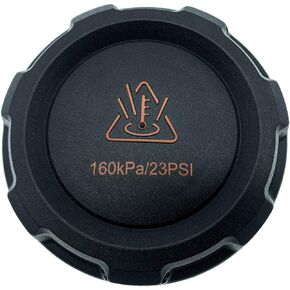 Bekelan Radiator Expansion Tank Coolant Reservoir Cap Cover for VW Audi Skoda Seat Porsche Black Antifreeze Cap,160KPa/23PSI Replace 2Q0121321A 2Q0121321 3C0121321