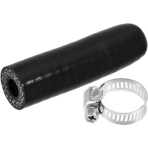 uxcell 1Set 6mm ID Silicone Coolant Cap with Clamp for Coolant Heater Bypass Vacuum Water Port Black