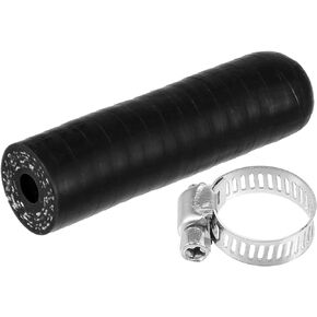 uxcell 1Set 6mm ID Silicone Coolant Cap with Clamp for Coolant Heater Bypass Vacuum Water Port Black