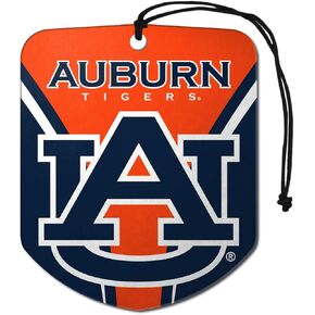 FANMATS 61605 NCAA Auburn Tigers Hanging Car Air Freshener, 2 Pack, Black Ice Scent, Odor Eliminator, Shield Design with Team Logo in Saudi Arabia