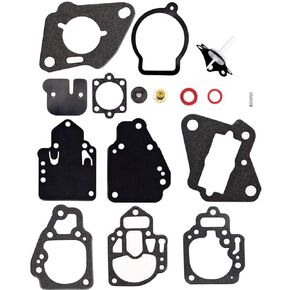 Outboard Carburetor Carb Rebuild Kit Gasket Diaphragm Fit for Mercury Mercruiser Mariner 6 8 9.9 10 25 20 25 HP 1395-9761 1395-9725 1395-9179 1395-811357 1395-9645 1395-9761 1395-9377