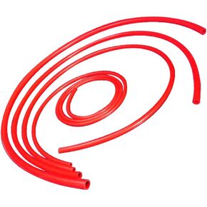 العالمي 4 مللي متر/6 مللي متر/8 مللي متر/12 مللي متر القطر الداخلي عالية الأداء سيليكون طقم خرطوم مكنسة (أحمر)