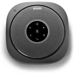 Snom C300 Bluetooth 5.0 Conference Speakerphone with 6 Mics, 24 hrs Call Time, App Controlled, USB C, Home Office & Small Business, Black