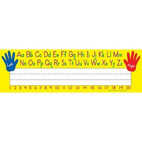 Teacher Created Resources Flat Left/Right Alphabet Name Plates (4019)