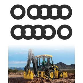 Excavator Bucket Pin Shims Kit 40MM Fit for Cat Kubota Deere Komatsu, Fit Variety of Small Heavy Equipment, Excavator and Skid Steer Bucket Pin Shims Kit, 10 PCS