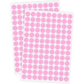 Ouzoustate 2340 PCS Colored Dot Stickers 1/2" Color Round Circle Stickers Colored Coding Labels Yard Garage Sale Price Stickers (Multicolored)
