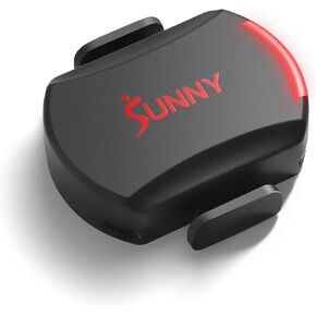 Sunny Health & Fitness Exercise Cycling 2-in-1 Advanced Cadence/RPM + Speed Sensor for Indoor or Outdoor Bikes - CB110,Black