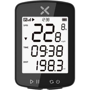 XOSS G Gen2 GPS Bike Computer Wireless, Bluetooth IPX7 Waterproof Cycling Computer, Rechargeable Bicycle Speedometer Odometer with 2.2 inch LCD Screen, 28 hrs Long Battery Life (XOSS APP Support)
