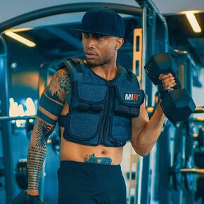 miR Air Flow Weighted Vest with Zipper Option 20lbs - 60lbs Solid Iron Weights Machine Washable. Workout Vest for Men and Women