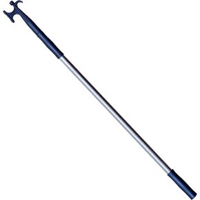 ISURE MARINE Telescoping Boat Hook,Anodized Aluminum Pole with Threaded End,Adjustable 116-206cm/3.8 ft-6.8 ft for Docking&Retrieving,Floating Boat Accessories