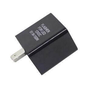ANKIA 2 Pin 12V Universal Electronic LED Flasher Relay, Adjustable Frequency Relay Fix for Car Motorcycle LED Turn Signal Blinker Hyper Flash Relay