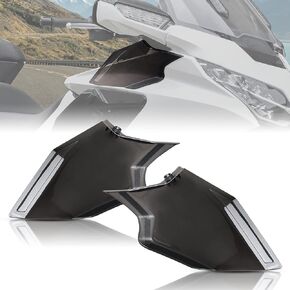 VEISUTOR Upper Air Deflectors for Goldwing GL1800 18-23, Smoked Wide Wind Deflector Side Wind Windshield for Honda Gold Wing GL 1800 2018 2019 2020 2021 2022 2023 Accessories