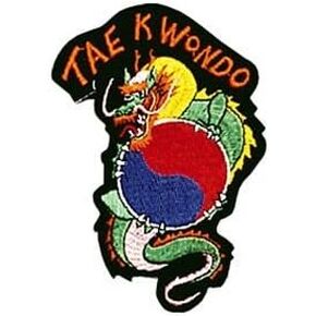 Dragon / Tae Kwon Do Patch - 4" Dia.
