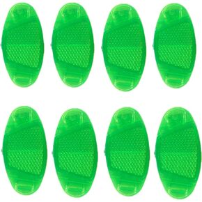 UoYu 8 pcs Bicycle Wheel Mountain Bike Accessories Signage Decoration Safe Warning Green Oval Reflector Bicycle Spoke