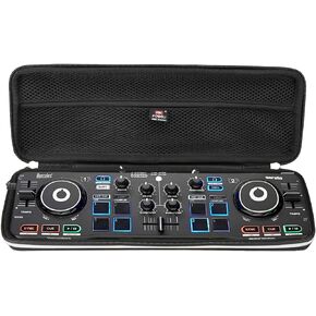 EVA Hard Storage Traveling Carry Case Compatible with Hercules DJControl Starlight Pocket USB DJ Controller, Shockproof Protective Carrying Bag (Case Only)