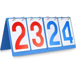 Score Keeper, Portable Basketball Scoreboard, Waterproofing Score Board with Big Numbers, Durable Flip Scoreboard for Volleyball