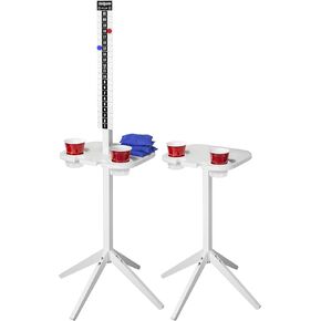 GoSports ScoreCaddy Set of 2 Outdoor Scoreboard Tables with Drink Holders - Perfect Score Tracker Accessory for Backyard Cornhole and Yard Games