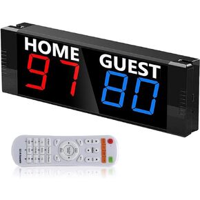 BTBSIGN Score Keeper Portable Led Digital Electronic Scoreboard with Remote for Sports Games Volleyball Table Tennis Baseball Basketball Scoreboards Home Guest