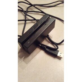 MagTek 21040102 Triple Track Magnetic Stripe Mini Swipe Reader with USB HID Interface Emulation and 6' Cable, Black