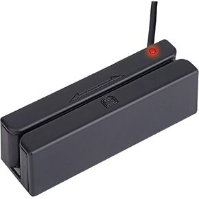 قارئ بطاقة الشريط المغناطيسي USB 3-Track POS قارئ بطاقة الائتمان Swiper Magstripe Swipe Card Reader بطاقة العضوية قارئ بطاقة هدية قارئ بطاقة التحكم في الوصول الكاتب