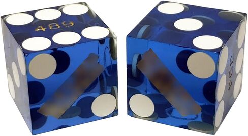 Cyber-Deals Casino Grade 2-Sided On Off Craps Dealer 3" Puck + Genuine Casino Craps Dice Pair with Pouch in Saudi Arabia