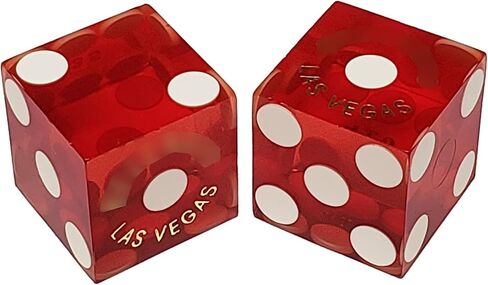 Cyber-Deals Casino Grade 2-Sided On Off Craps Dealer 3" Puck + Genuine Casino Craps Dice Pair with Pouch in Saudi Arabia