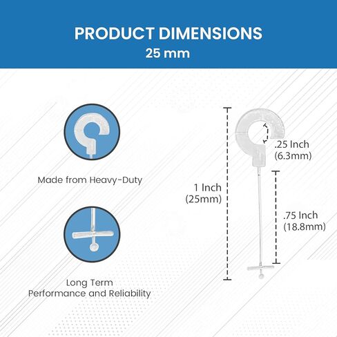 Perco 1 بوصة 25 مم J Hook ملحقات وضع العلامات القياسية، دبابيس العلامات (5000 بارب) in Kuwait