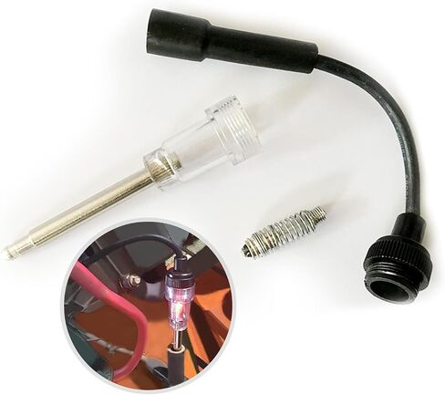 gunhunt Pack-1 Spark Plug Tester, Boot Engine Ignition Tester, Armature Diagnostic Detector, Universal for Automobile, Motorcycle, Lawn Mower Internal and External Engines (Silver) in Saudi Arabia