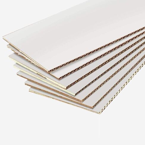 مجموعة صناديق شحن من Calenzana مقاس 10 × 7 × 5 بوصات مكونة من 25 قطعة، صندوق من الورق المقوى المموج الأبيض لإرسال هدايا تعبئة الأعمال الصغيرة بالبريد in Kuwait