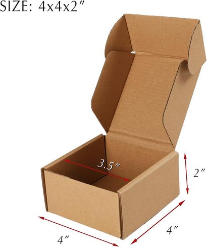 صناديق من الورق المقوى الأبيض مقاس 6 × 4 × 3 تحتوي على 30 عبوة، صناديق شحن صغيرة لصناديق بريد الأعمال الصغيرة، وصناديق التغليف المموجة in Saudi Arabia