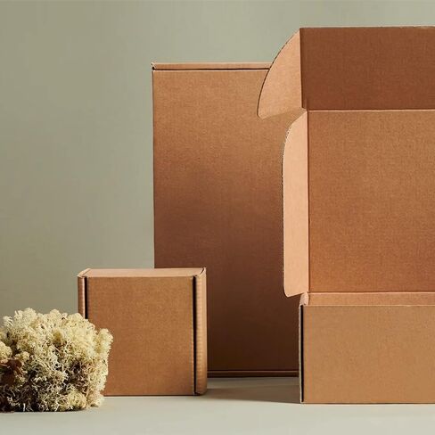 صناديق من الورق المقوى الأبيض مقاس 6 × 4 × 3 تحتوي على 30 عبوة، صناديق شحن صغيرة لصناديق بريد الأعمال الصغيرة، وصناديق التغليف المموجة in Saudi Arabia