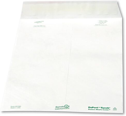 Quality Park Survivor R1580 Tyvek Mailer (صندوق من 100) وQuality Park Survivor خفيف الوزن 14 رطل Tyvek Open End 1.5 بوصة بريد توسيع in Saudi Arabia