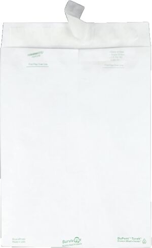 Quality Park Survivor R1580 Tyvek Mailer (صندوق من 100) وQuality Park Survivor خفيف الوزن 14 رطل Tyvek Open End 1.5 بوصة بريد توسيع in Saudi Arabia