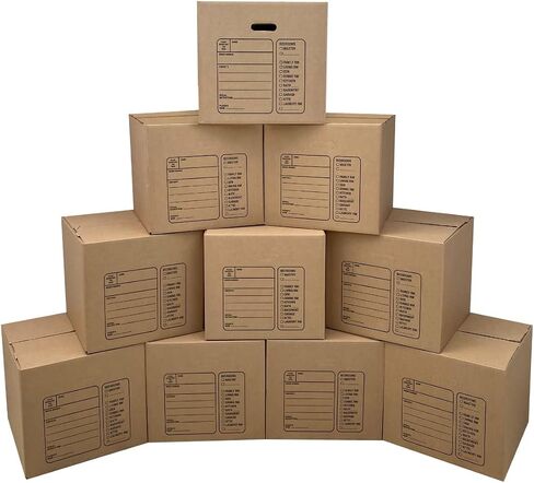 Uboxes 10 Premium Medium Moving Boxes 18x18x16" Cardboard Box in Saudi Arabia