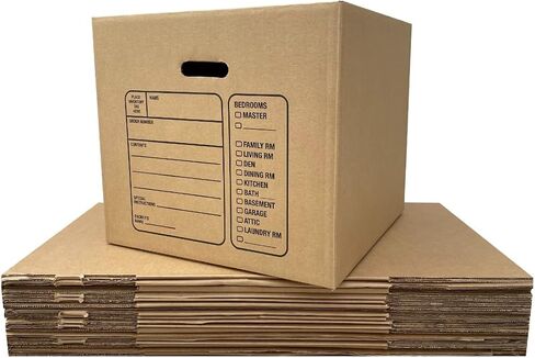 Uboxes 10 Premium Medium Moving Boxes 18x18x16" Cardboard Box in Saudi Arabia