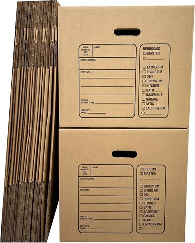 Uboxes 10 Premium Medium Moving Boxes 18x18x16" Cardboard Box in Saudi Arabia