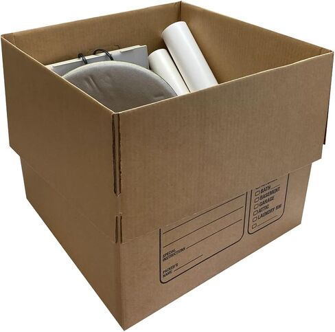 Uboxes 10 Premium Medium Moving Boxes 18x18x16" Cardboard Box in Saudi Arabia