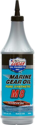 Lucas Oil 10652 Synthetic SAW 75W-90 M8 Marine Gear Oil - 1 Quart in Saudi Arabia