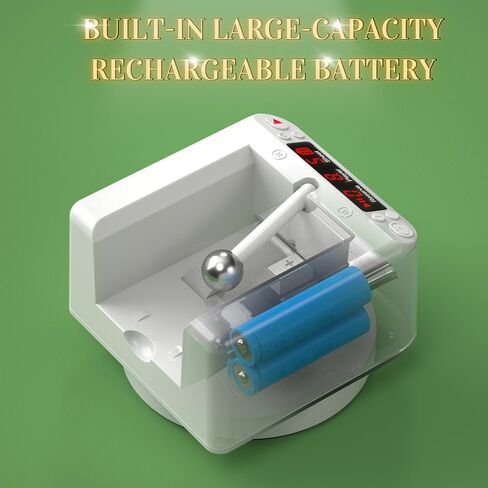2-Deck Automatic Card Dealer, 360° Rotating Card Dealer Machine for Blackjack UNO Casino Games, Anti-Cheating Rechargeable Card Dispenser, Touch to Pause in Saudi Arabia