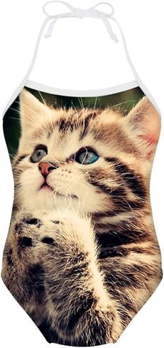 بدلة سباحة صيفية بدون أكمام للفتيات من SEANATIVE للرقص باليه والجمباز وأشرطة قابلة للتعديل in Kuwait