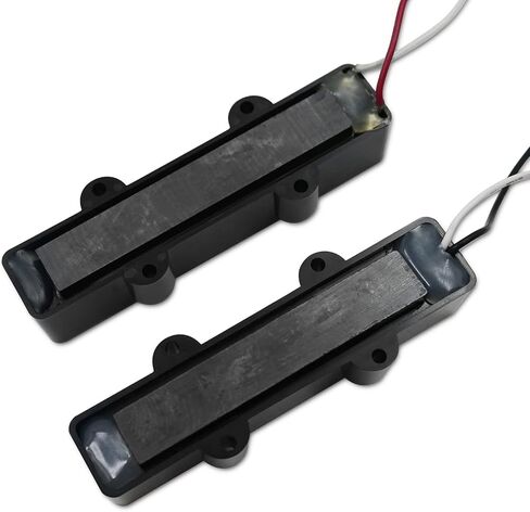 Jazz Bass Pickups Open Style Neck & Bridge Pickups Set Variable Gauss Ceramic Traditional Compatible for 4 String JB Electric Guitar Part in Kuwait