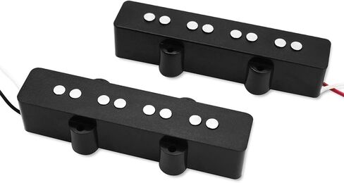 Jazz Bass Pickups Open Style Neck & Bridge Pickups Set Variable Gauss Ceramic Traditional Compatible for 4 String JB Electric Guitar Part in Kuwait