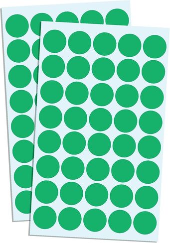 2000 Pack, 3/4" Round Dot Stickers Circle Labels - Green in Kuwait