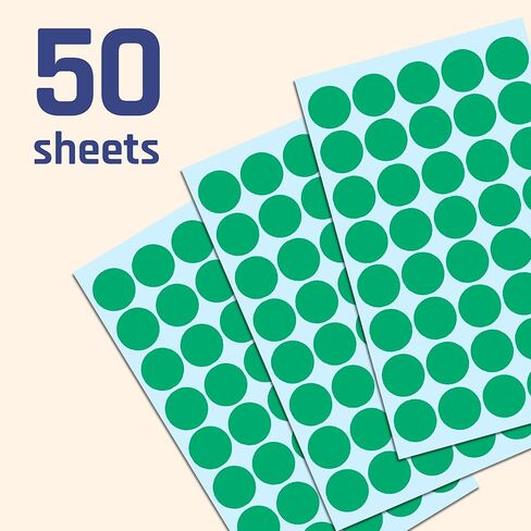 2000 Pack, 3/4" Round Dot Stickers Circle Labels - Green in Kuwait